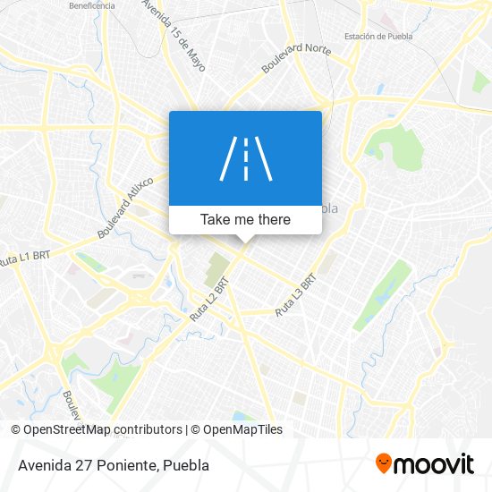 Mapa de Avenida 27 Poniente