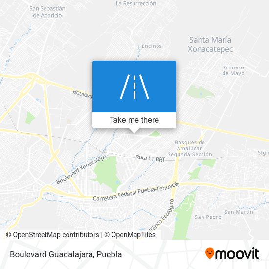 Mapa de Boulevard Guadalajara