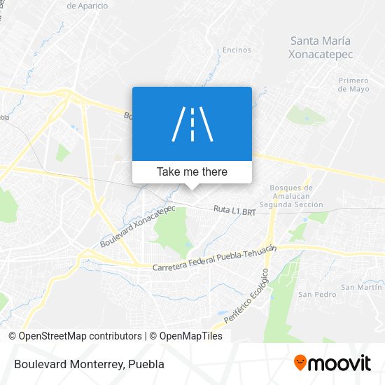 Mapa de Boulevard Monterrey