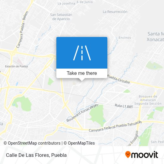 Mapa de Calle De Las Flores