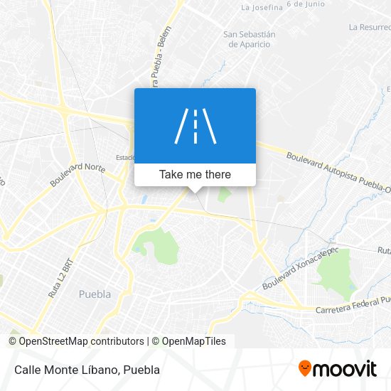 Calle Monte Líbano map