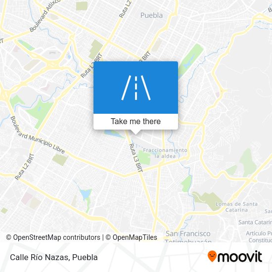 Mapa de Calle Río Nazas