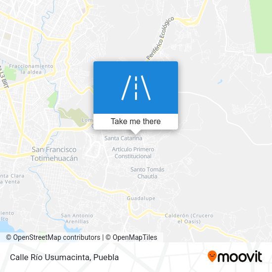 Mapa de Calle Río Usumacinta