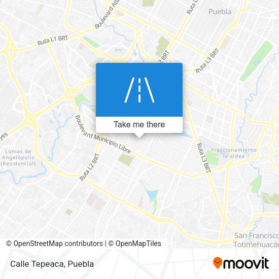 Mapa de Calle Tepeaca