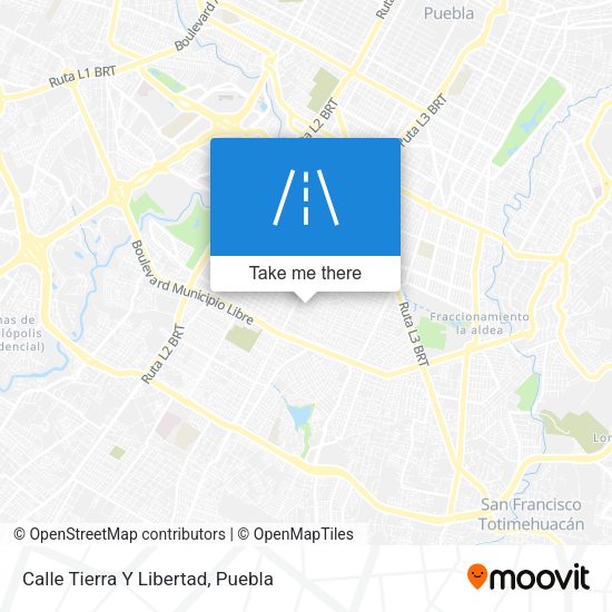 Calle Tierra Y Libertad map