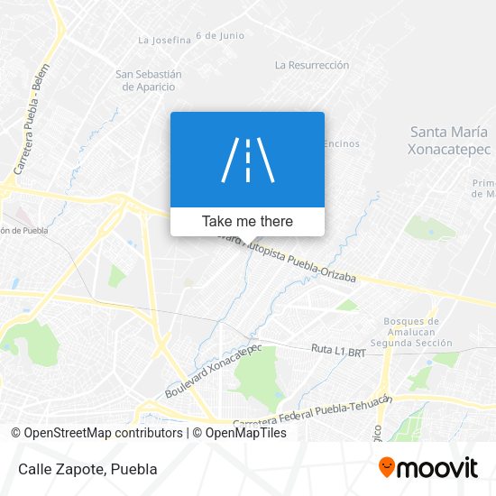 Mapa de Calle Zapote