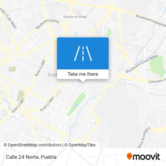 Calle 24 Norte map