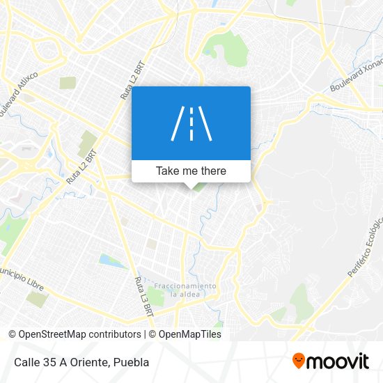 Mapa de Calle 35 A Oriente