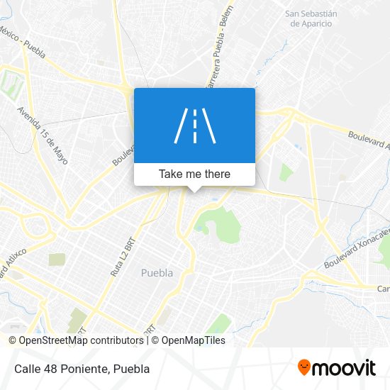 Mapa de Calle 48 Poniente