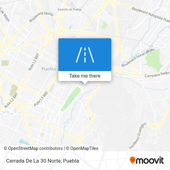 Mapa de Cerrada De La 30 Norte