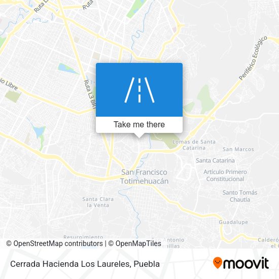 Mapa de Cerrada Hacienda Los Laureles