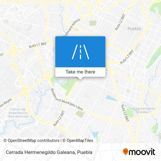 Mapa de Cerrada Hermenegildo Galeana