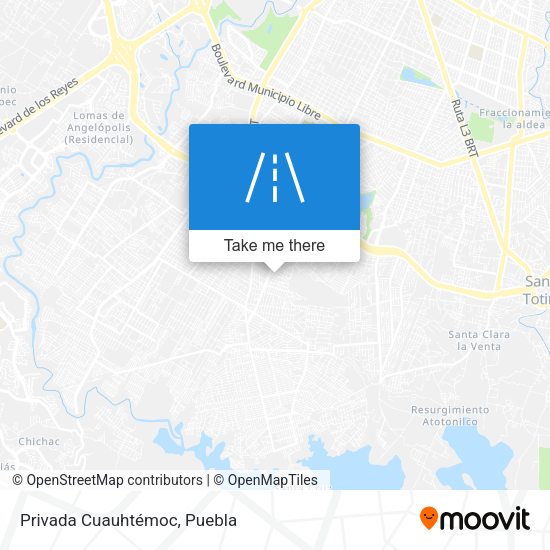 Privada Cuauhtémoc map