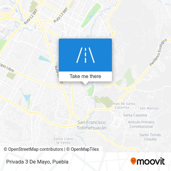 Mapa de Privada 3 De Mayo