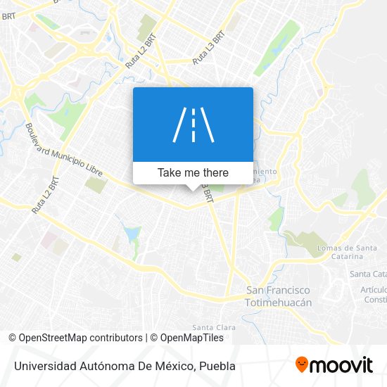 Mapa de Universidad Autónoma De México
