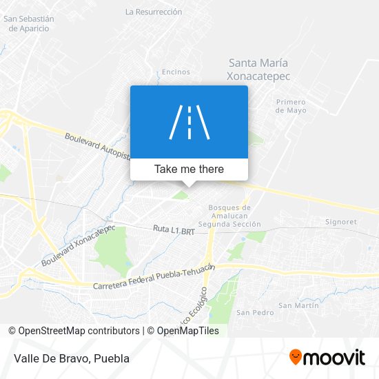 Mapa de Valle De Bravo