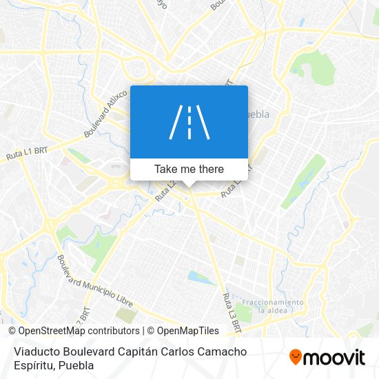 Viaducto Boulevard Capitán Carlos Camacho Espíritu map