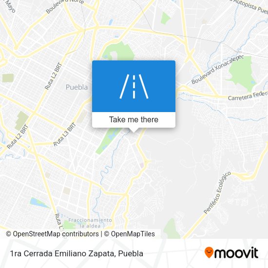 1ra Cerrada Emiliano Zapata map