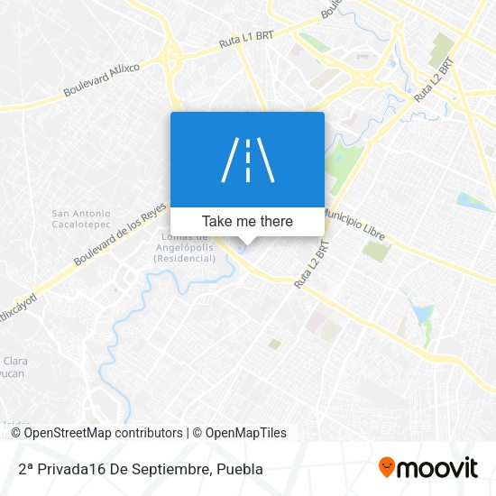 Mapa de 2ª Privada16 De Septiembre