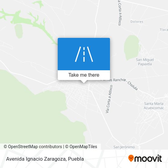 Avenida Ignacio Zaragoza map