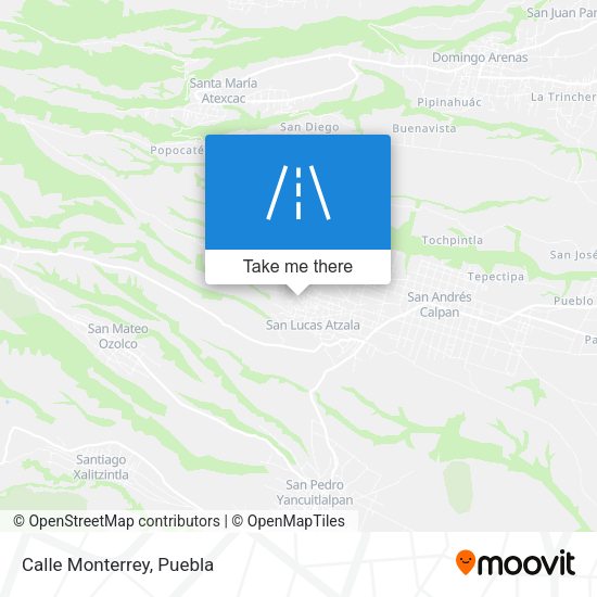 Mapa de Calle Monterrey