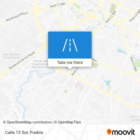 Mapa de Calle 13 Sur