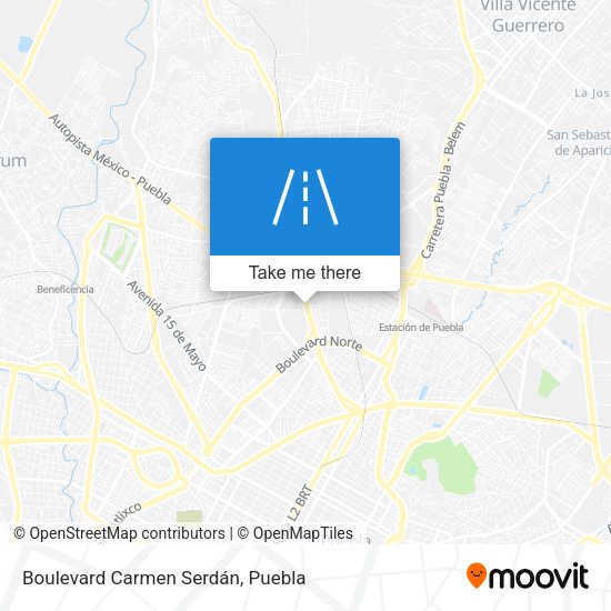 Boulevard Carmen Serdán map