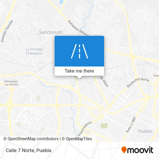 Mapa de Calle 7 Norte