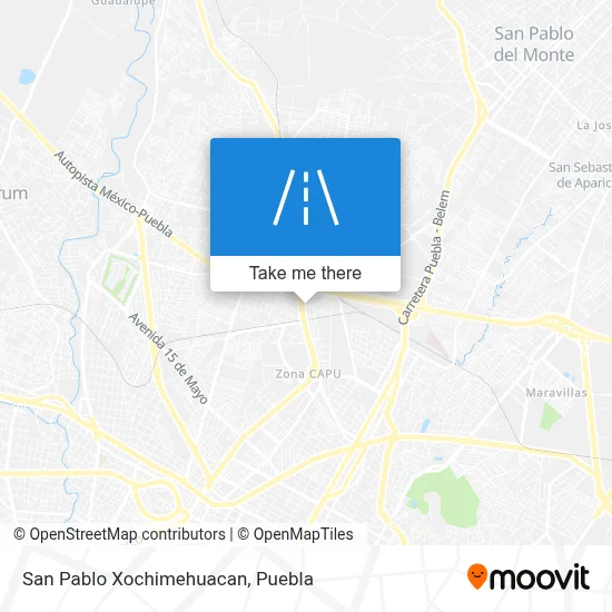 San Pablo Xochimehuacan map