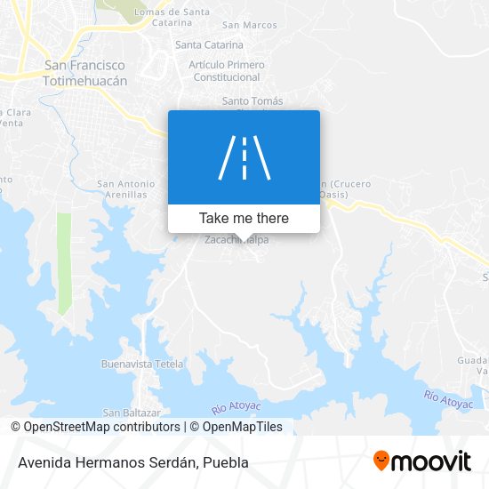 Avenida Hermanos Serdán map