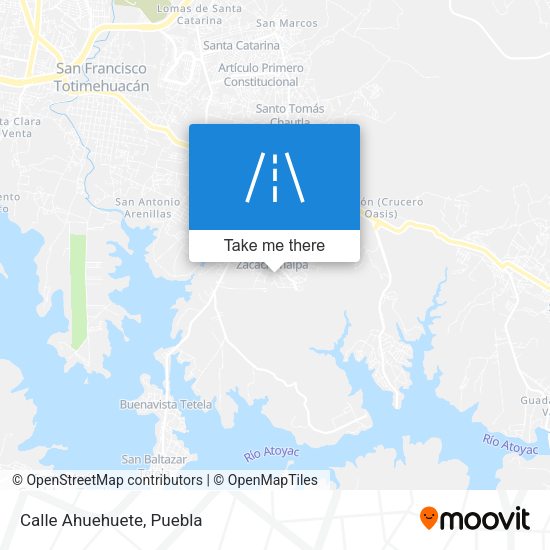 Mapa de Calle Ahuehuete