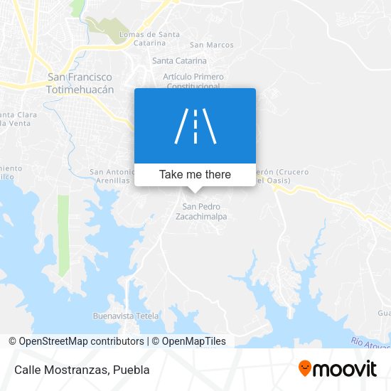 Mapa de Calle Mostranzas
