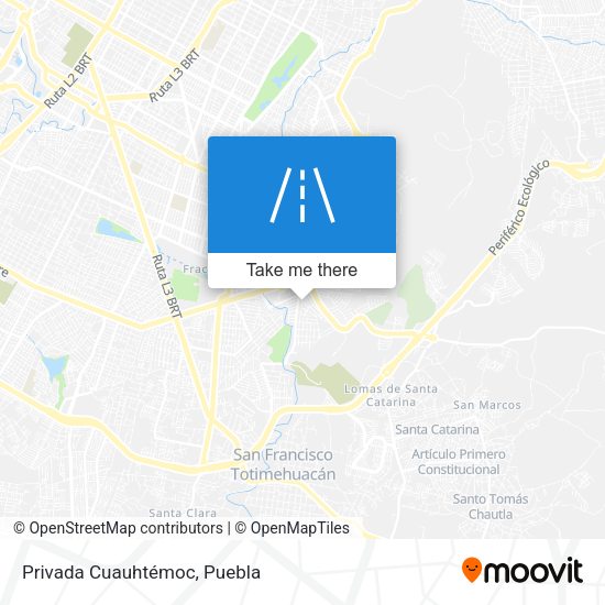 Mapa de Privada Cuauhtémoc