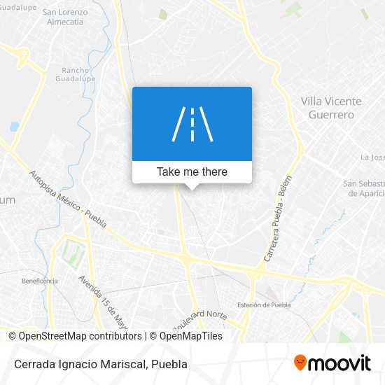Cerrada Ignacio Mariscal map