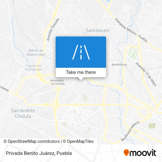 Privada Benito Juárez map