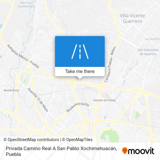 Mapa de Privada Camino Real A San Pablo Xochimehuacán