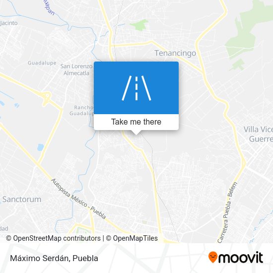 Máximo Serdán map
