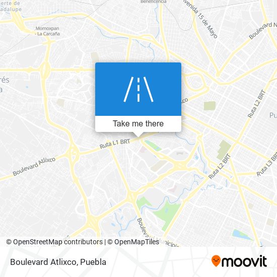 Boulevard Atlixco map