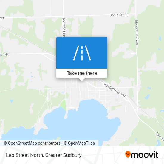 Leo Street North map