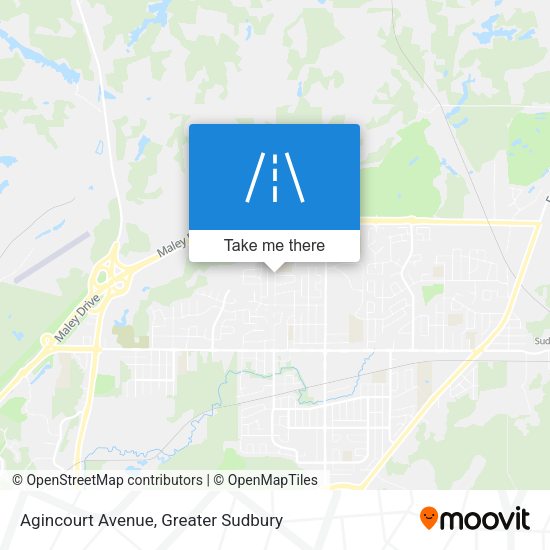 Agincourt Avenue map