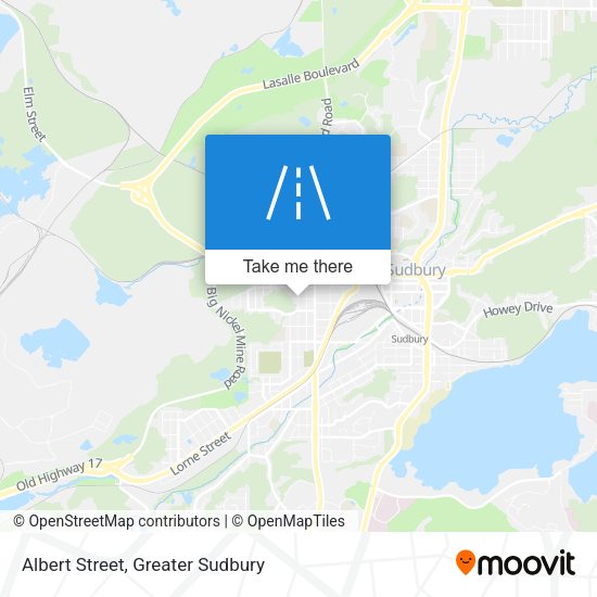 Albert Street map