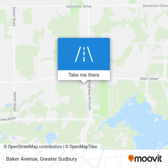 Baker Avenue map