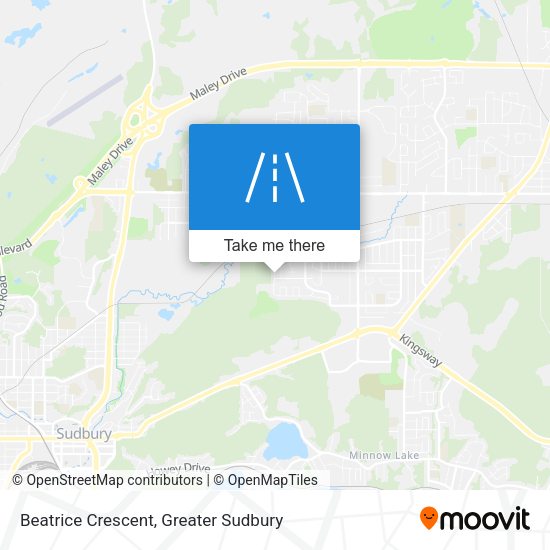 Beatrice Crescent map