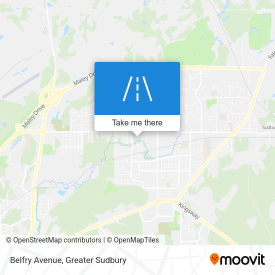 Belfry Avenue map