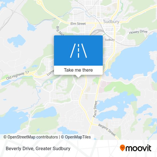 Beverly Drive map