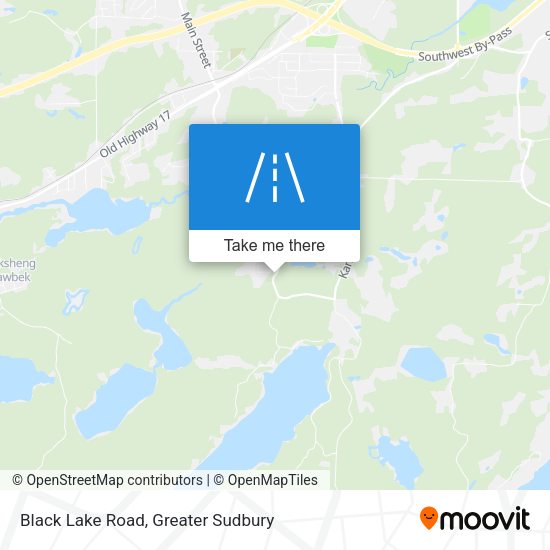 Black Lake Road map