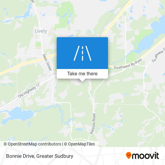 Bonnie Drive map