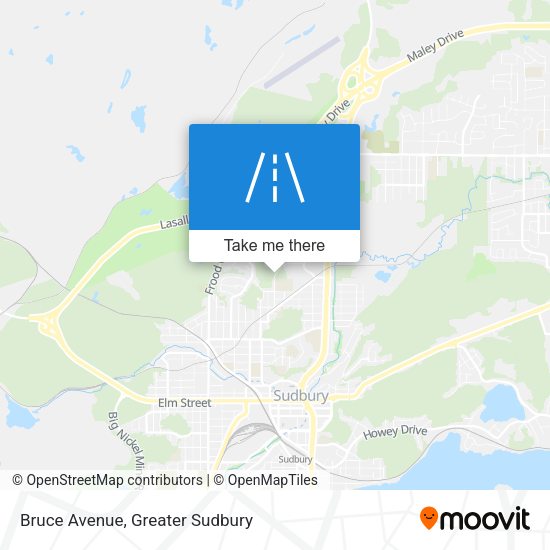 Bruce Avenue map