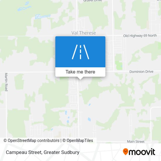 Campeau Street map