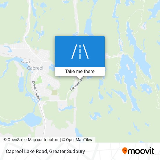 Capreol Lake Road plan